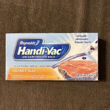 Reynolds Handi-Vac Vacuum Freezer Food Storage Quart Sized Bags 14 Ct FREE SHIP