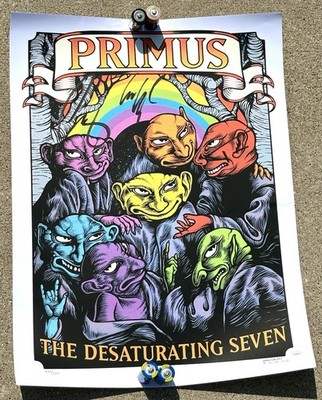PRIMUS Band SIGNED Poster JSA LETTER OF AUTHENTICITY 2017 Tour