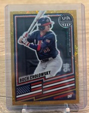 2026 Panini Prizm Stars & Stripes Roch Cholowsky RC Rookie Gold Disco #'d /10