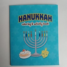 Hanukkah Coloring and Activity Book, Cut-Outs, Jewish Holidays, FAST SHIPPING