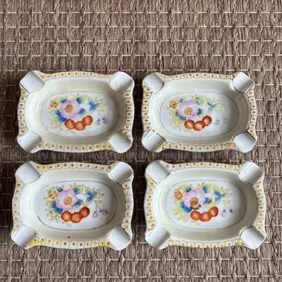 Vintage The Hinode ashtray cherry blossom design (4)
