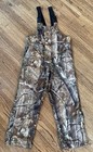 Field & Stream Bib Overalls Hydroproof Ultra Realtree Camo Insulated Hunting -YL