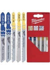 Milwaukee - Stichs&auml;geblatt Set 5-teilig 4932345825 f&uuml;r Holz und Metall