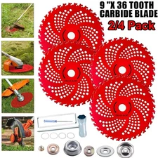 9"x 36 Teeth Carbide Tipped Blade kit for Brush Cutter Trimmer Weed Eater