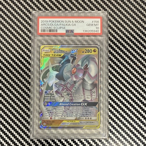 Arceus & Dialga & Palkia-GX graded PSA 10 for sale on eBay