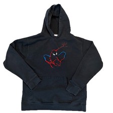 Marvel Spider-man KIDS Black Hoodie Boys Youth Large UNIVERSAL STUDIOS Vintage