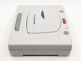 Sega Saturn White HST-3220 NTSC-J Japan Tested w/  Nissan GT Over Drivin' R