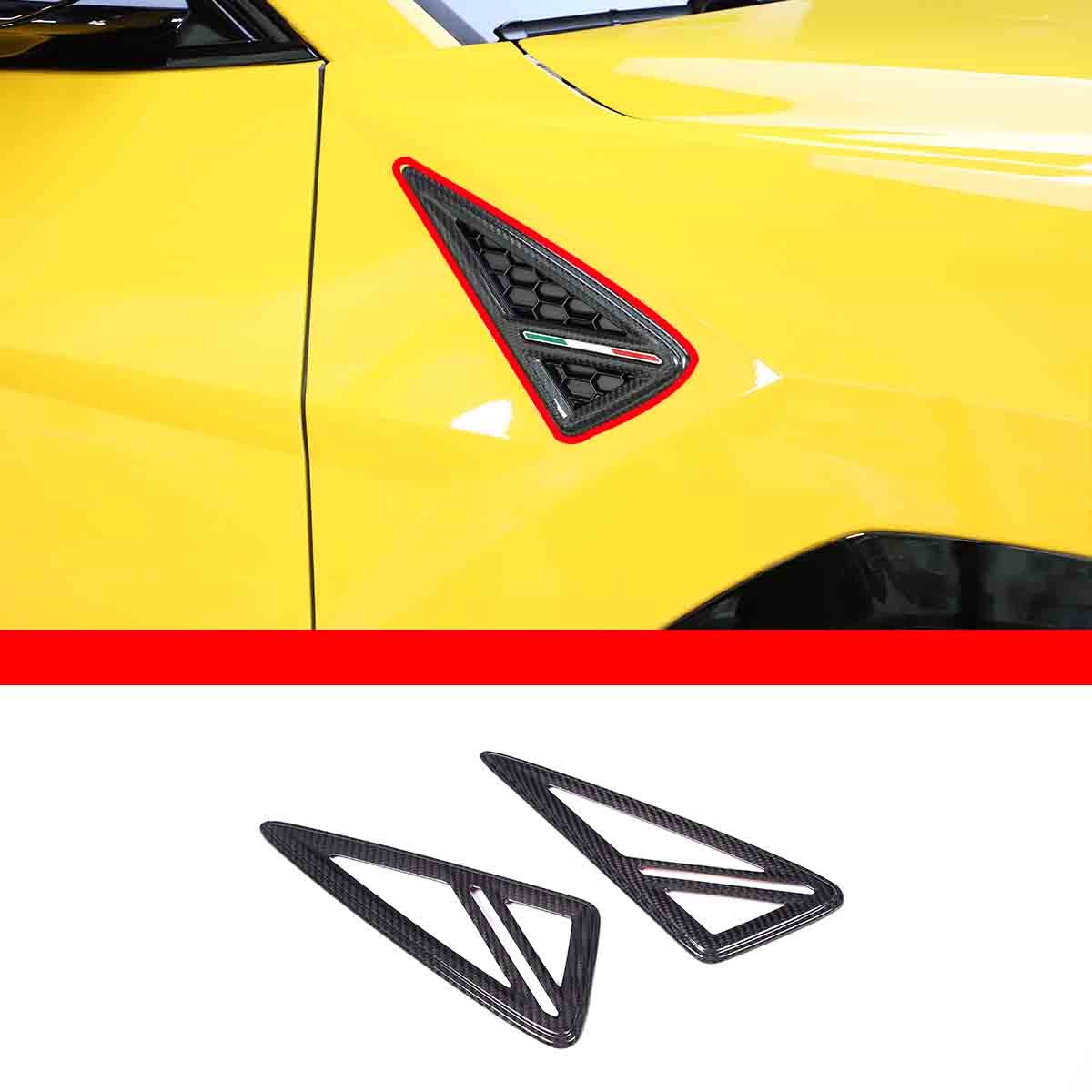 For Lamborghini URUS 2018-2023 Carbon Fiber Car Side Fender Trim Panel