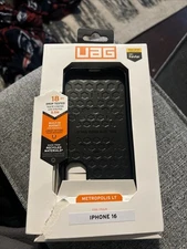 UAG Urban Armor Gear Metropolis LT Case for Apple iPhone 16 - Black