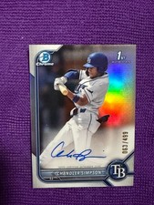 2022 Chandler Simpson  Bowman Chrome  Auto Refractor /499