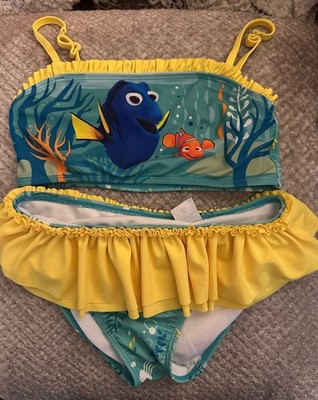 Disney Pixar Finding Nemo Dory Girls 2 pc swimsuit 7/8