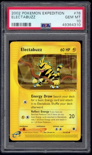 Electabuzz graded PSA 10 for sale on eBay