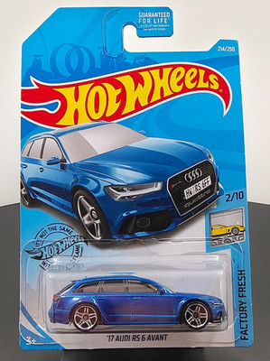 Hot Wheels Factory Fresh '17 Audi RS 6 Avant 214/250 2018 1:64 US Long Card