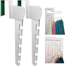 Over The Door 2-Pack Organizer for Clothes Hangers, Space-Saving Cascading Hange