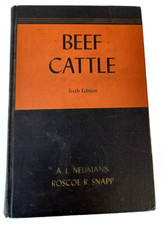 1969 BEEF CATTLE HARDCOVER BOOK SIXTH EDITION VINTAGE REFERENCE FARMING FARM
