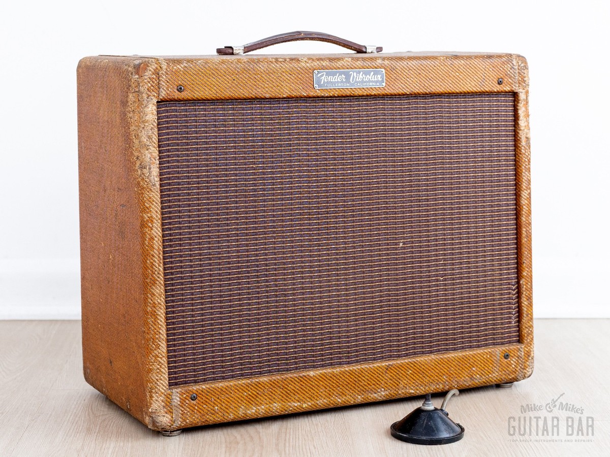 1961 Fender Vibrolux Tweed 5F11 Vintage Tube Guitar Amp w/ Jensen