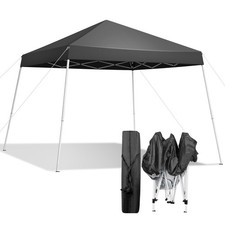 6' x 6' 8x8 ft EZ Pop Up Gazebo Canopy Tent Garden Beach Waterproof, Carry Bag