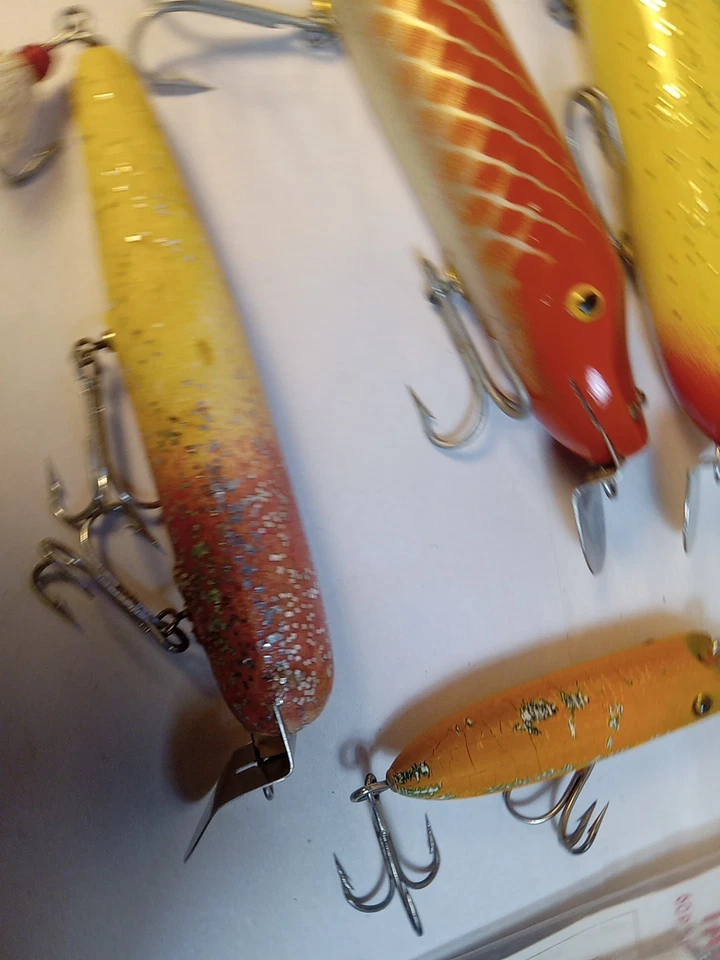 Striper Lure 批量 木制插头 Atom Striper Swiper 无标记诱饵 — 第 3/4 张图片