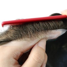 Mens Toupee Human Hair Replacement System Hairpiece 0.03mm Ultra Thin Skin8x10 7