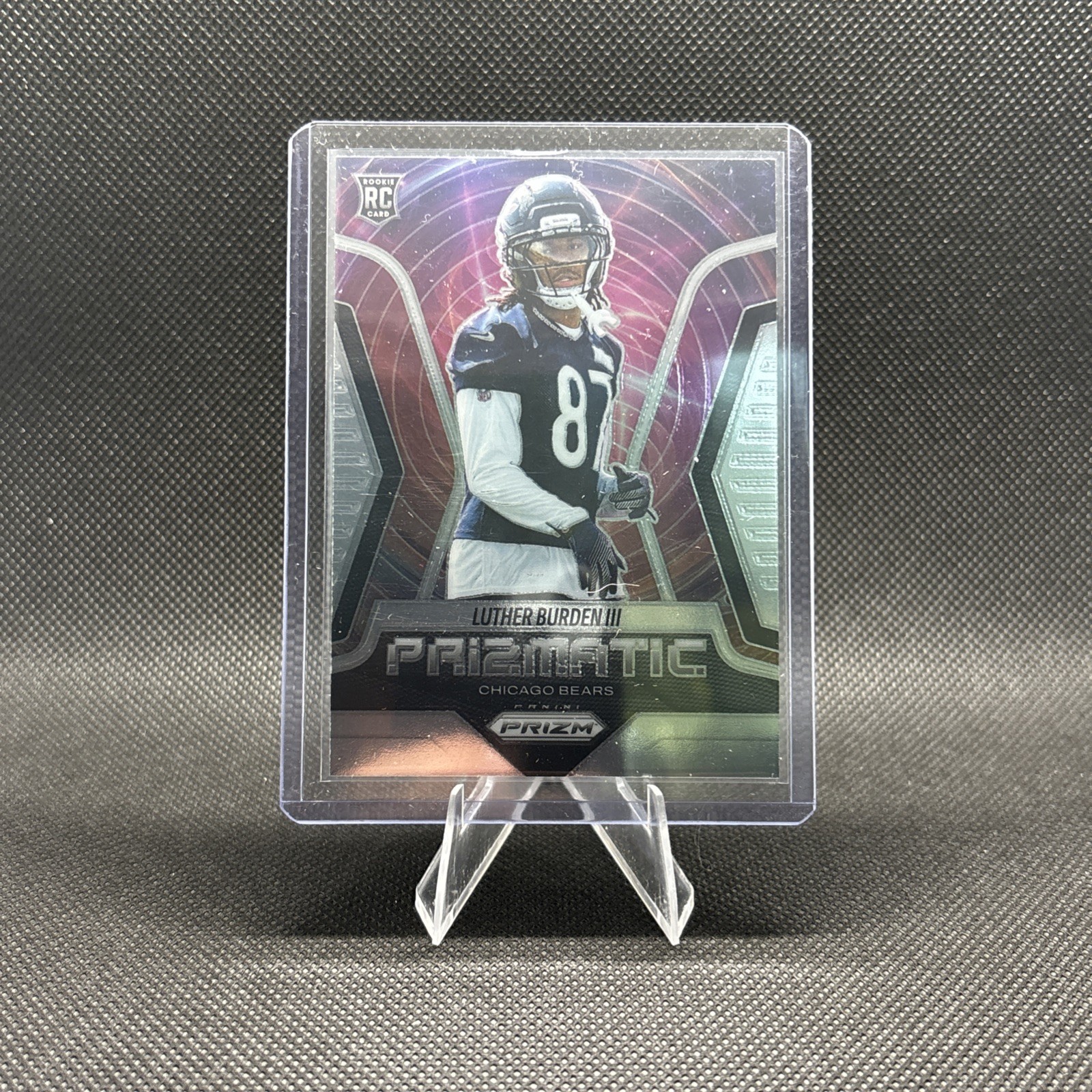 2025 Panini Prizm NFL Luther Burden III #18 Prizmatic Rookie RC Chicago Bears