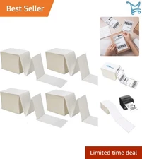 4x6 Thermal Shipping Labels White Perforated for Printing 4000 Count