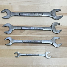 Vintage Early 4-pc Lot Craftsman Usa Vseries Double Open End Wrenches Sae Vintage Early 4-pc Lot Craftsman Usa Vseries Double Open End Wrenches Sae