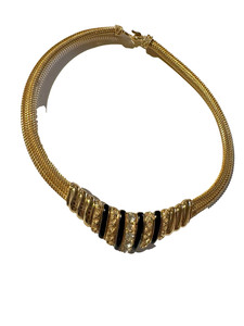RARE VINTAGE BALENCIAGA PARIS NECKLACE GOLD PLATED