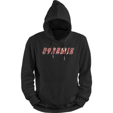 DYX Men's Oversized Black Hoodie 350GSM Cotton Fleece Pullover Streetwear Hoodie