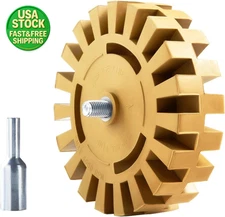 Rubber Eraser Wheel Decal Remover for Drill Car Vinyl Tape Graphics Tool