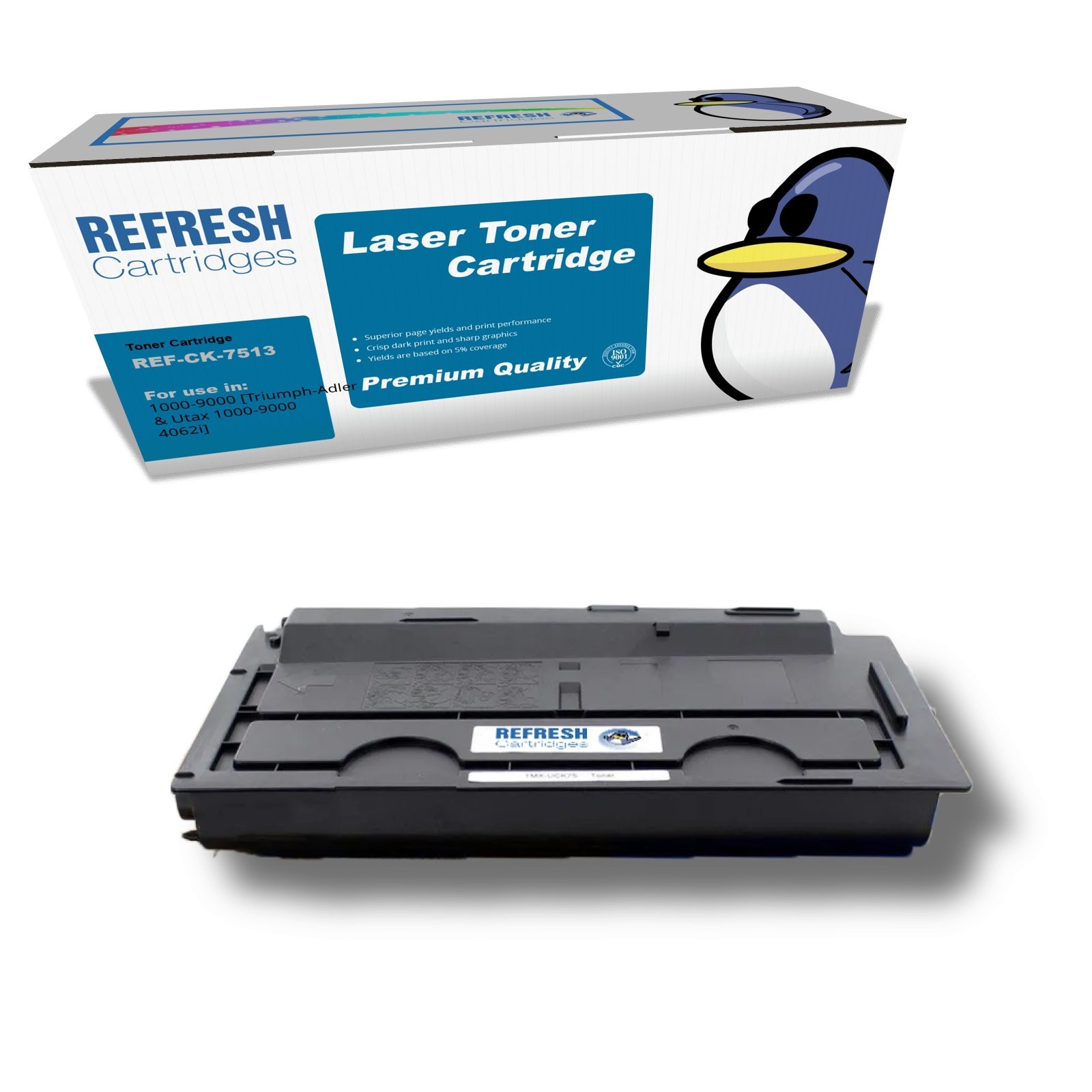 Refresh Cartridges Black CK-7513 Toner Compatible With Triumph-Adler Printers