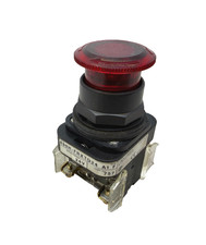 Allen-Bradley 800H-FRXTQ24RA1 Red Illuminated 2-Pos. Twist Release Push Button