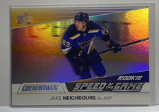 2021-22 Upper Deck Credentials - Speed of the Game Rookies Jake Neighbours...