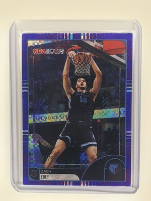 Zach Edey 2025-26 Topps NBA Hoops Light Burst Purple /99 Memphis Grizzlies #230