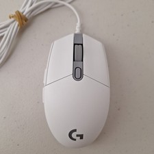 WHITE Logitech G203 Lightsync Wired Gaming Mo...
