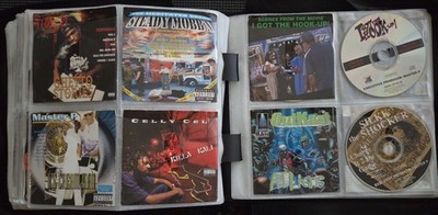 Vintage 90s/2000s Rap Hip-Hop Gangsta & Soul & R&B CDs In Binder - Some Rare