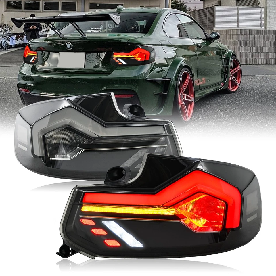 Full LED Tail Lights for 2014-2021 BMW 2-Series F22 230i/M235i/M240i/M2 Assembly — 第 2/4 张图片