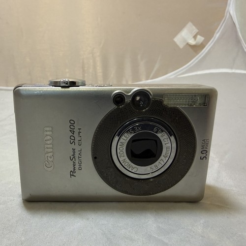 FOR PARTS Canon PowerShot SD400 5.0MP Digital ELPH Camera