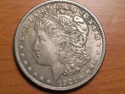 1921 Morgan Silver Dollar $1 AU Good details. Circulated