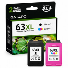63 XL Ink Cartridges for 63 Envy 4516 4520 4512 OfficeJet 3830 4650 5255 Lot