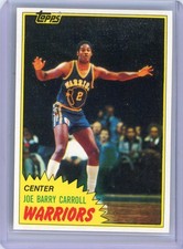1981-82 Topps - Joe Barry Carroll #71W (RC) 71 West Rookie Card Warriors
