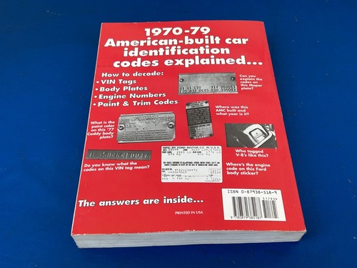 (2) Car & Parts Magazine American Car ID Numbers Books 1960-1979 ALL CARS HUGE - Picture 16 of 16