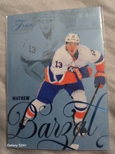 25-26 Fleer Flair Mathew Barzal Blue Ice /25 Forecheck SP #19/25 Islanders RARE