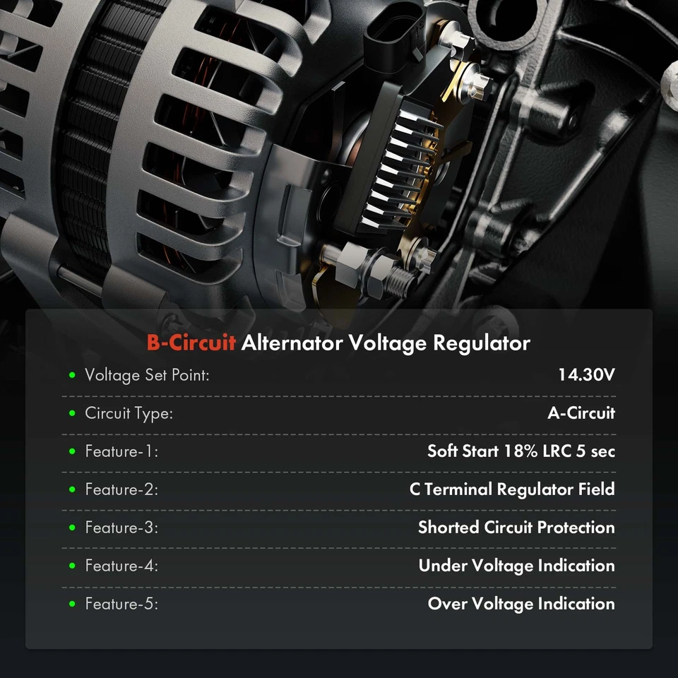 Regulador de voltaje del alternador 14,5 V para Subaru-Europe Car Forester Impreza Legacy Foto 2 de 4