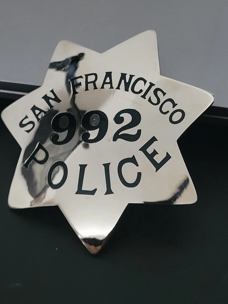obsolete San Francisco Police badge hallmarked and dated