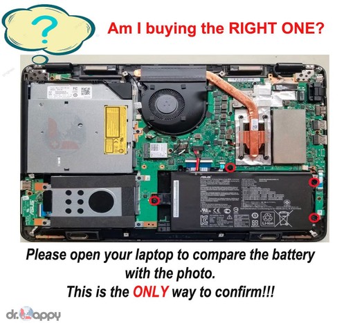70Wh 11,61V Akku für Asus VivoBook 16X K3605VU K3605V K3605 K6502VJ K3605Z - Bild 8 von 8