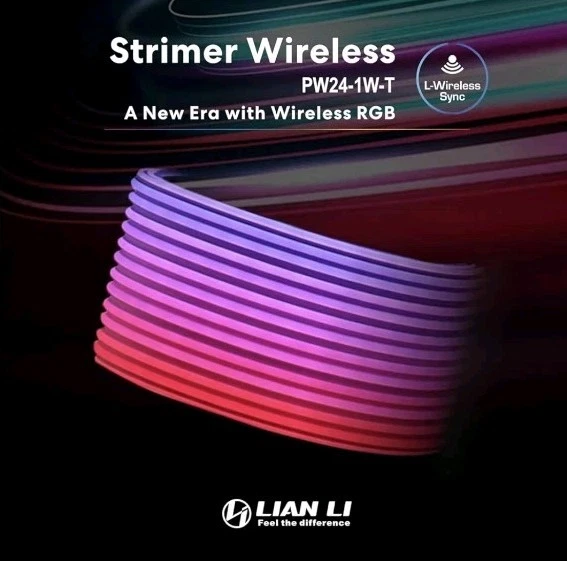 Lian Li Strimer Wireless 24 Pin PW24-1W-T Addressable RGB Power Extension Cable - Image 3 of 4