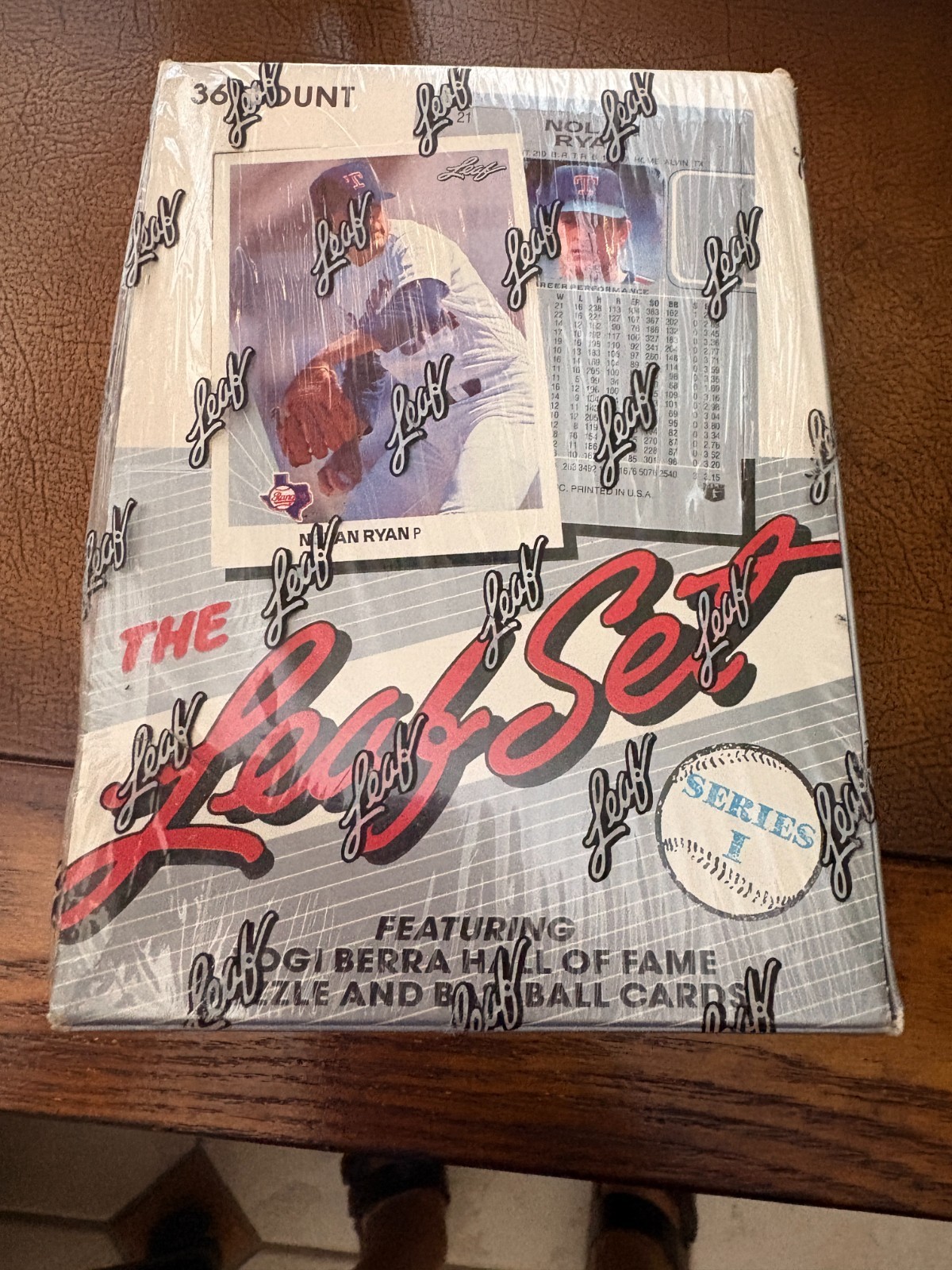 THE LEAF SET 1990 SERIES 2 FACTORY SEALED BOX OF BASEBALL TRADING CARDS 36 PACKS