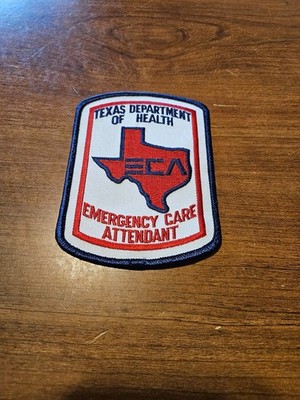 Texas Department of Health Emergency Care Attendant Patch 