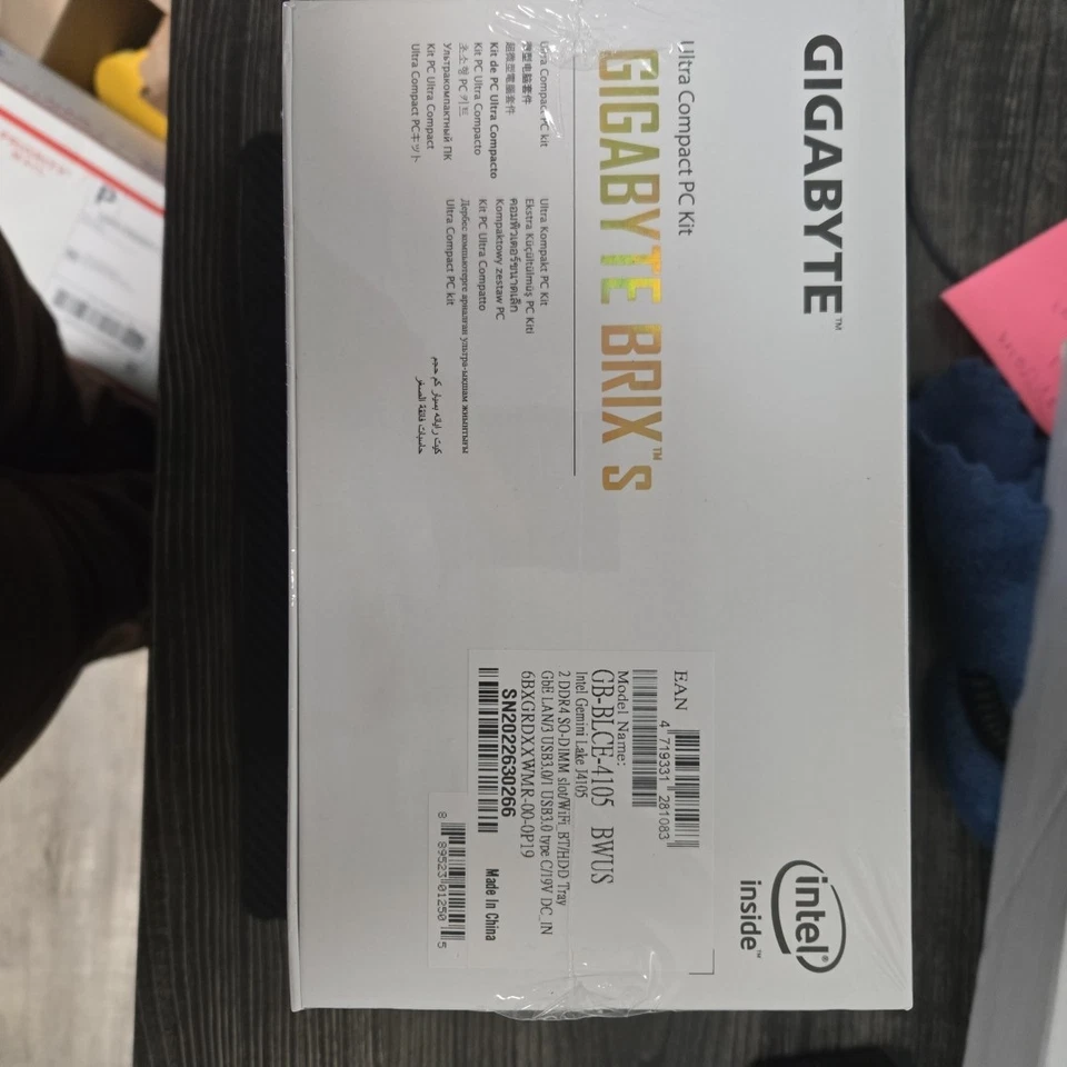 Gigabyte BRIX s Intel J4105 Celeron CPU Mini Barebone Compact PC Kit - Image 3 of 3