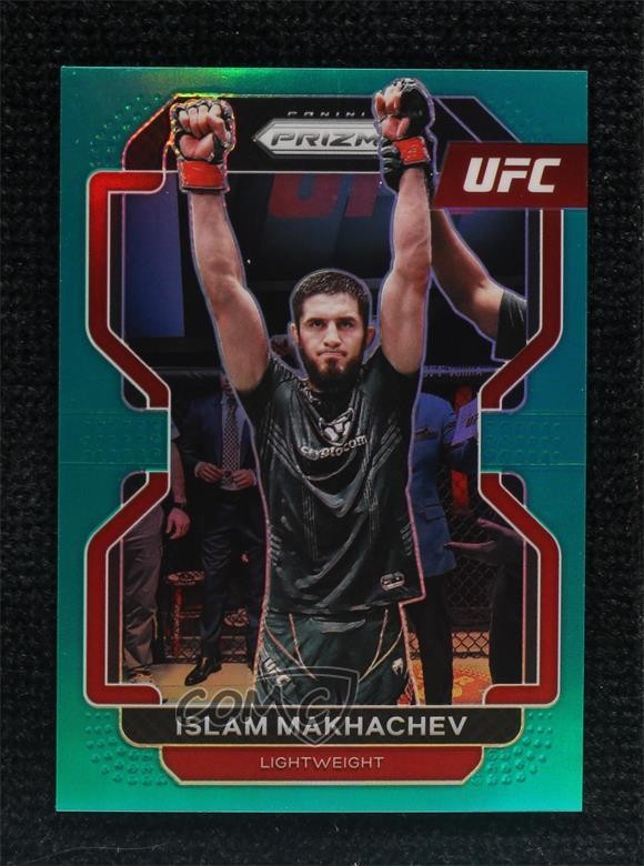 2022 Panini Prizm UFC Teal Prizm 23/49 Islam Makhachev #125 jw9